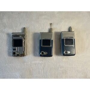 Vintage Nokia 6255i Lot of 3 - blue- untested